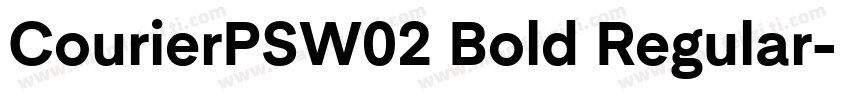 CourierPSW02 Bold Regular字体转换